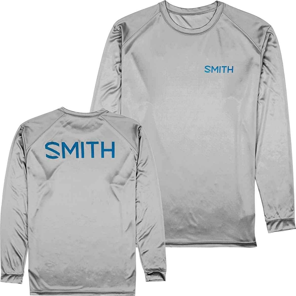 SMITH long sleeve gray shirt with sun protection